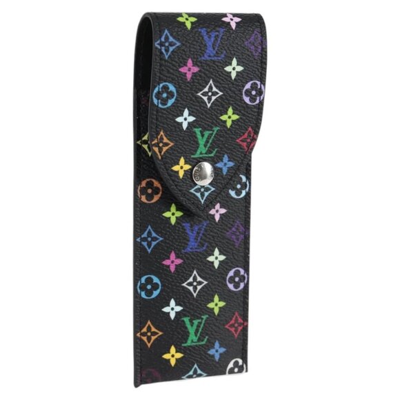 LOUIS VUITTON Monogram Multicolor LVxTM Pen Pouch Black GI1312 LV Auth 117816SM - Picture 1 of 16
